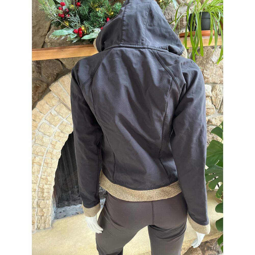 Marmot Fleece Lined Full Zip Black Hooded Jacket Women's Size Medium - Picture 4 of 5